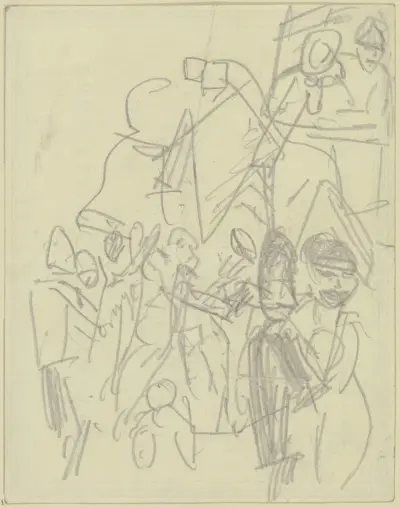 Dancing couples av Max Beckmann