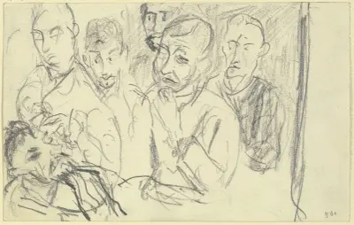 Die Augenstation av Max Beckmann