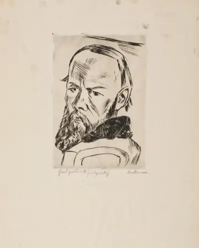 Dostoyevsky II av Max Beckmann