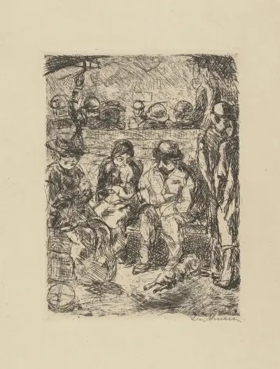 Fourth Class II av Max Beckmann