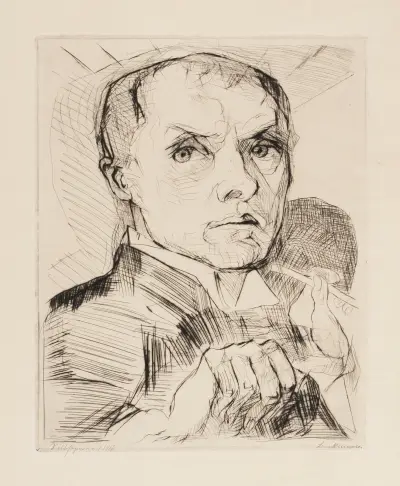 Gesichter Pl.05 av Max Beckmann