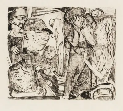 Gesichter Pl.08 von Max Beckmann
