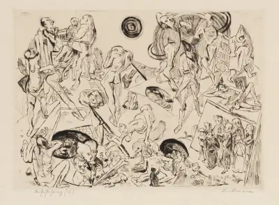 Gesichter Pl.15 av Max Beckmann