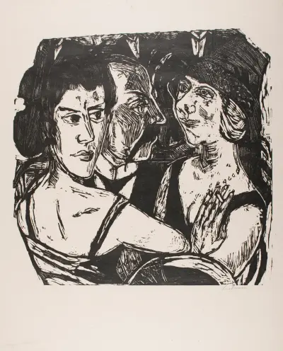 Group Portrait, Eden Bar av Max Beckmann