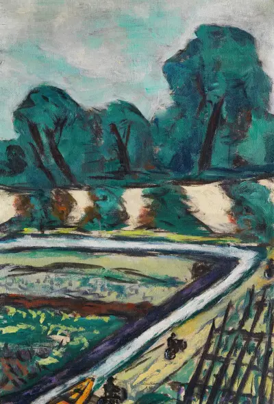 Holländischer Radfahrweg av Max Beckmann