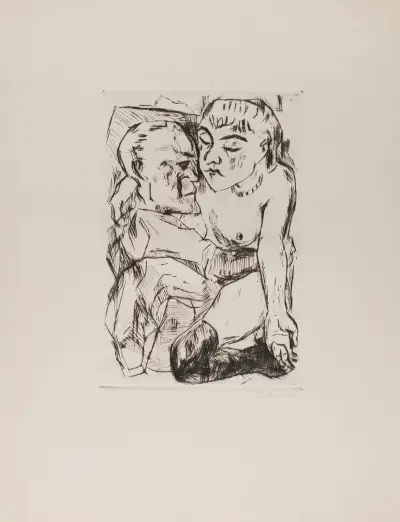 Illustration for Chapter 2, from the portfolio ‘The Duchess’ av Max Beckmann