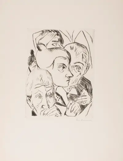 Illustration for Chapter 4, from the portfolio ‘The Duchess’ av Max Beckmann