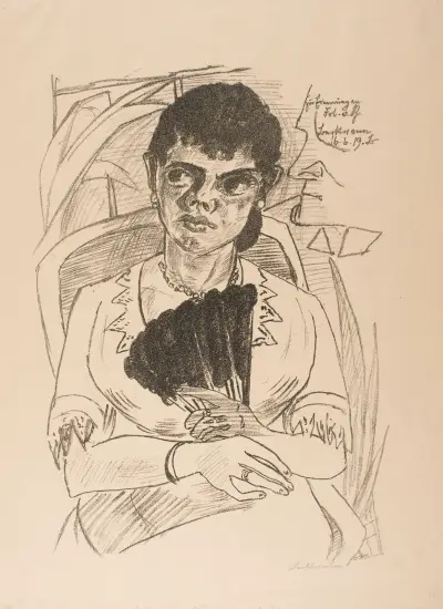 Zum Andenken an Fräulein von Sch. von Max Beckmann