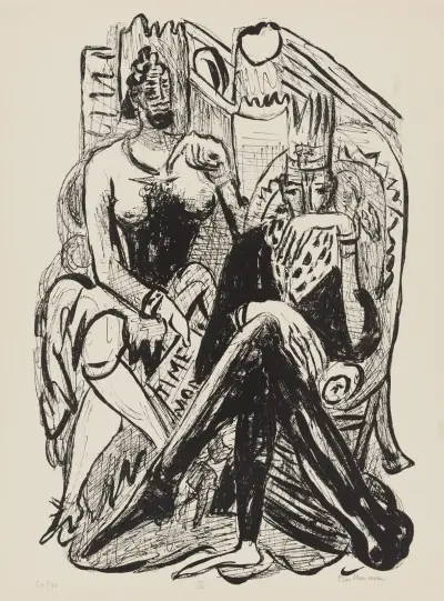 King and Demagogue av Max Beckmann