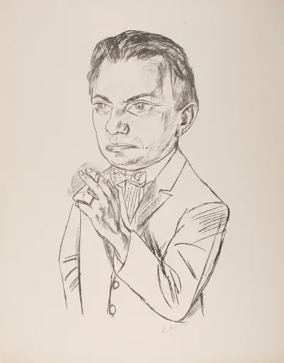 Portrait of Dr. Heinrich Simon av Max Beckmann