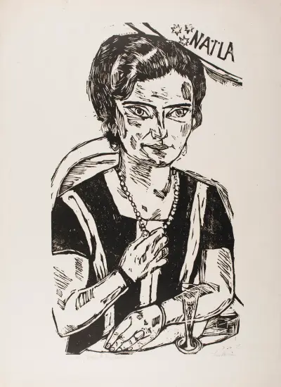 Portrait of ‘Frau H. M.’ (Naila), 1923 – nr 2 av Max Beckmann