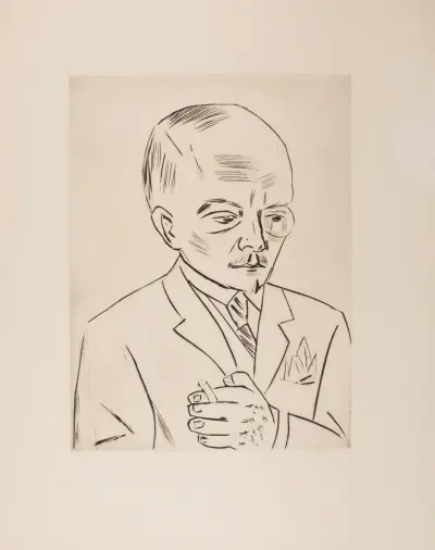 Portrait of Georg Swarzenski av Max Beckmann