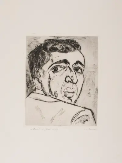 Portrait of I. B. Neumann av Max Beckmann