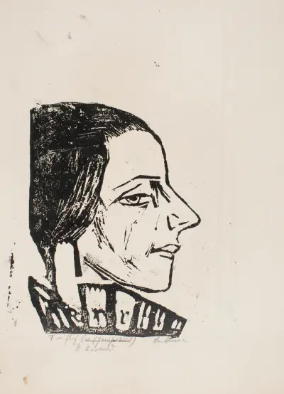 Portrait of Mrs. Swarzenski, 1925 av Max Beckmann
