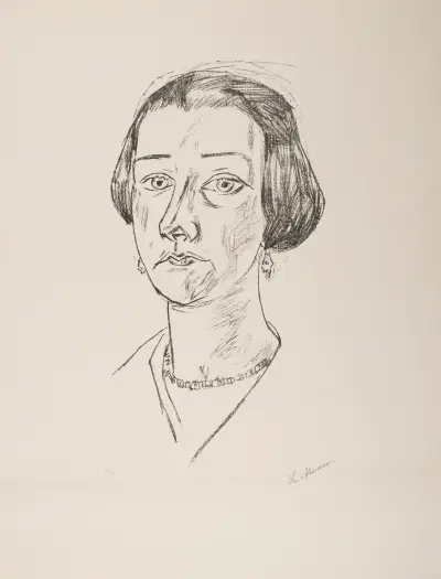 Portrait of Mrs. Swarzenski, 1923 av Max Beckmann