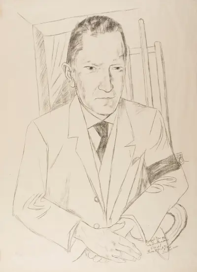 Portrait of Reinhard Piper, 1921 av Max Beckmann