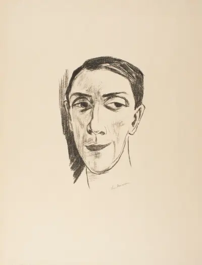 Portrait of the Actor N. M. Zeretelli, 1921 av Max Beckmann