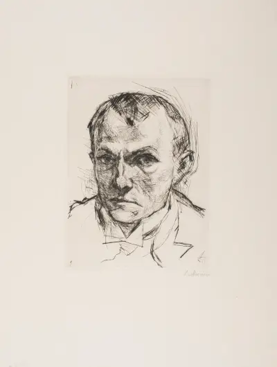 Self-Portrait, 1914 – nr 2 av Max Beckmann