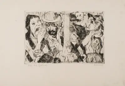 Street II, 1916 – nr 1 av Max Beckmann