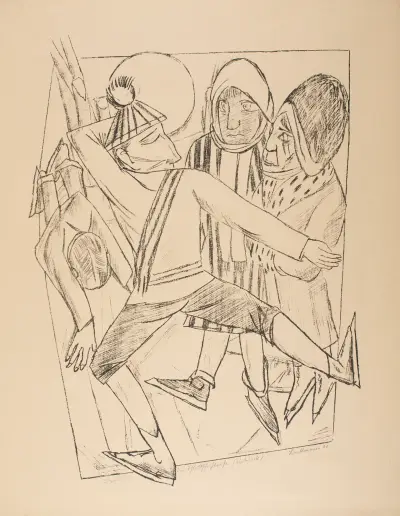 The Ice-Skater av Max Beckmann