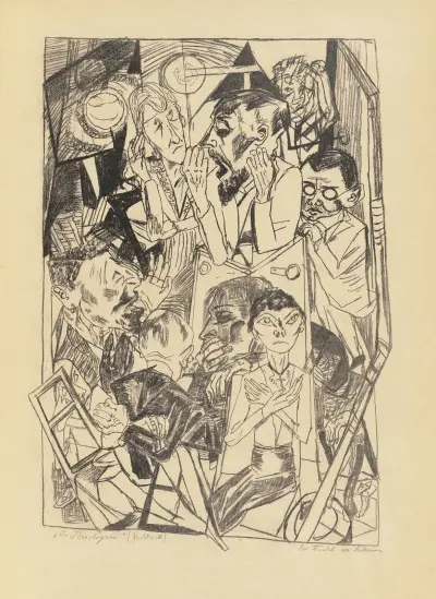 Die Ideologen von Max Beckmann