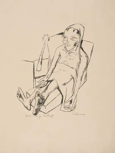 The Sick One av Max Beckmann
