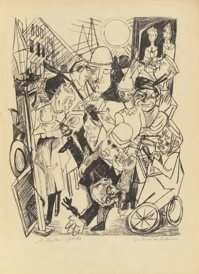 The Street av Max Beckmann