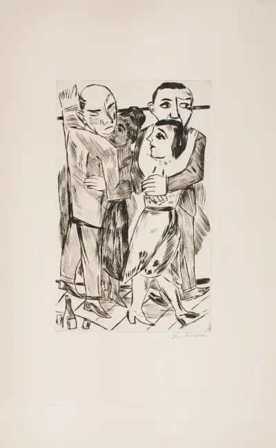 Two Dancing Couples av Max Beckmann