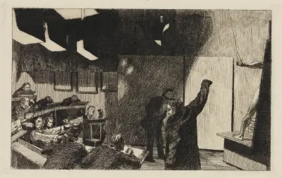 Aktstudions konsthantverksskola av Max Klinger