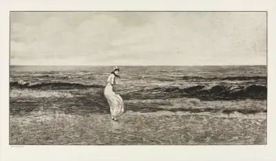 Vid havet (Intermezzi, Opus IV, blad 2) av Max Klinger