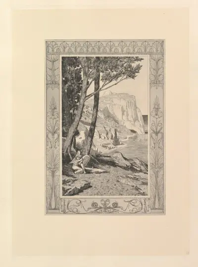 Amor finner Psyche av Max Klinger