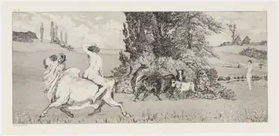 Apollón a Dafné III, Max Klinger