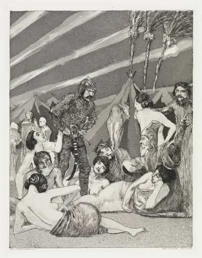 Das Lager (Zelt, Opus XIV, 1. Teil, Nr. 5), Max Klinger