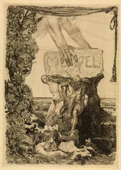Das Menzelfestblatt av Max Klinger