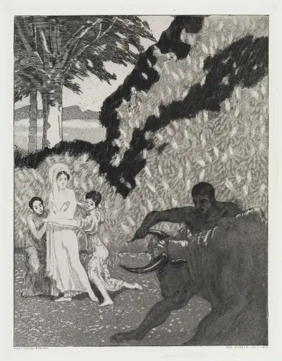 Der Stier (Zelt, Opus XIV, 1. Teil, Nr. 6), Max Klinger