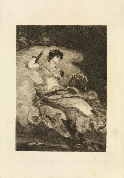 Die Balldame von Max Klinger