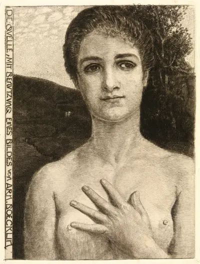 Källan (efter Arnold Böcklin) av Max Klinger