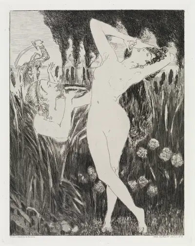 Die Schale (Zelt, Opus XIV, 1. Teil, Nr. 15), Max Klinger