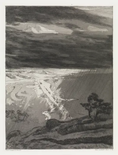 Durch Sümpfe (Zelt, Opus XIV, 1. Teil, Nr. 18), Max Klinger