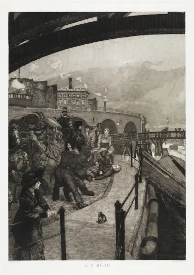 Zabójstwo (Dramaty, Opus IX, arkusz 7), Max Klinger