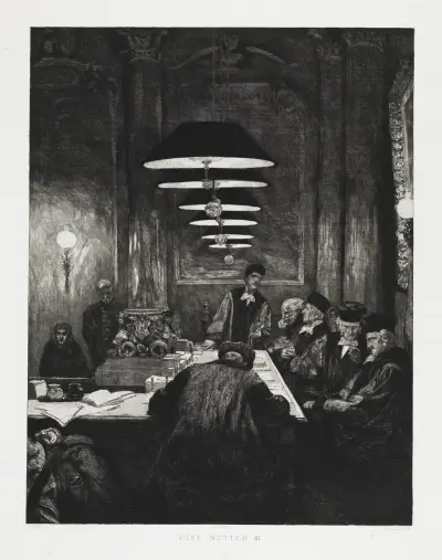 Eine Mutter III (Dramen, Opus IX, Blatt 5) von Max Klinger