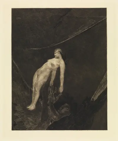 Ende (Ins Nichts zurück) (Ein Leben, Opus VIII, Blatt 15) von Max Klinger