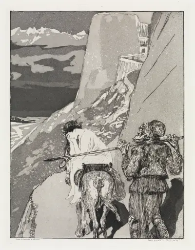 Gefangen (Zelt, Opus XIV, 1. Teil, Nr. 22), Max Klinger