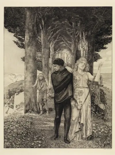 Genie (Künstler) (Vom Tode, Zweiter Theil, Opus XI, Blatt 3) von Max Klinger