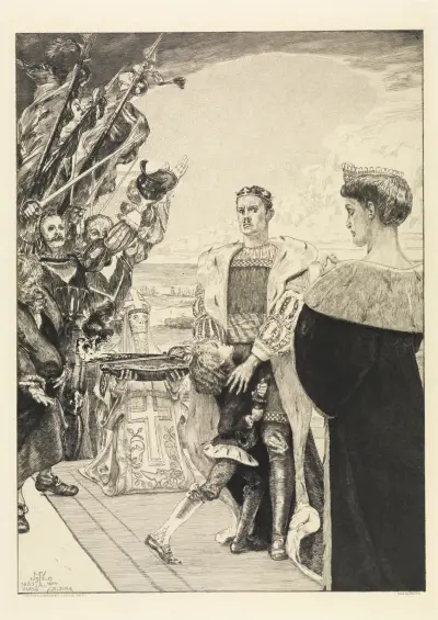 Herrscher (Vom Tode, Zweiter Theil, Opus XI, Blatt 2) von Max Klinger