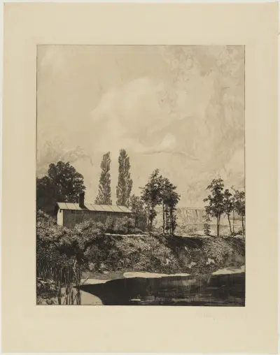 Middag (Fyra landskap, Opus VII, blad 1) av Max Klinger