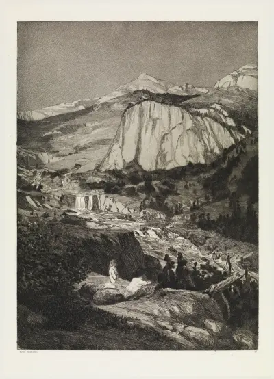 Månnatt (Intermezzi, Opus IV, blad 4) av Max Klinger
