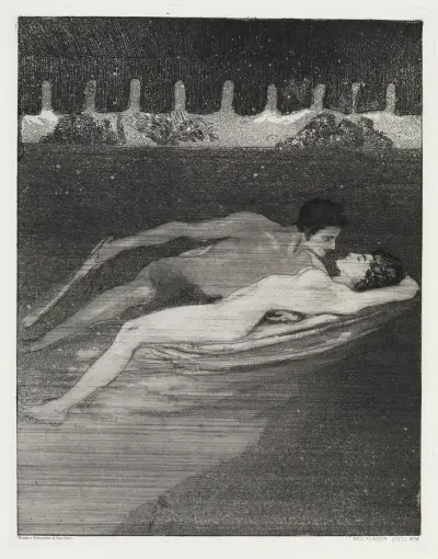 Nacht (Zelt, Opus XIV, 1. Teil, Nr. 12) von Max Klinger
