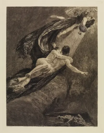 Neue Träume (Neue Träume von Glück) (Eine Liebe, Opus X, Blatt 7) von Max Klinger