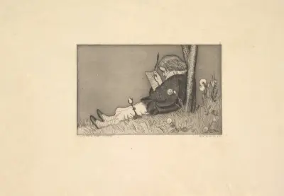 Painterly Dedication (Malerische Zueignung) av Max Klinger